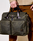 Filson 24 Hour Tin Cloth Briefcase in Ottergreen