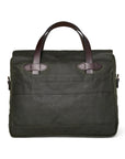 Filson 24 Hour Tin Cloth Briefcase in Ottergreen