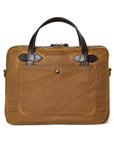 Filson Tin Cloth Compact Briefcase in Dark Tan