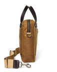 Filson Tin Cloth Compact Briefcase in Dark Tan