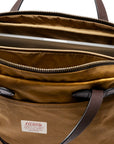 Filson Tin Cloth Compact Briefcase in Dark Tan