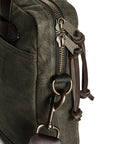 Filson Tin Cloth Compact Briefcase in Ottergreen