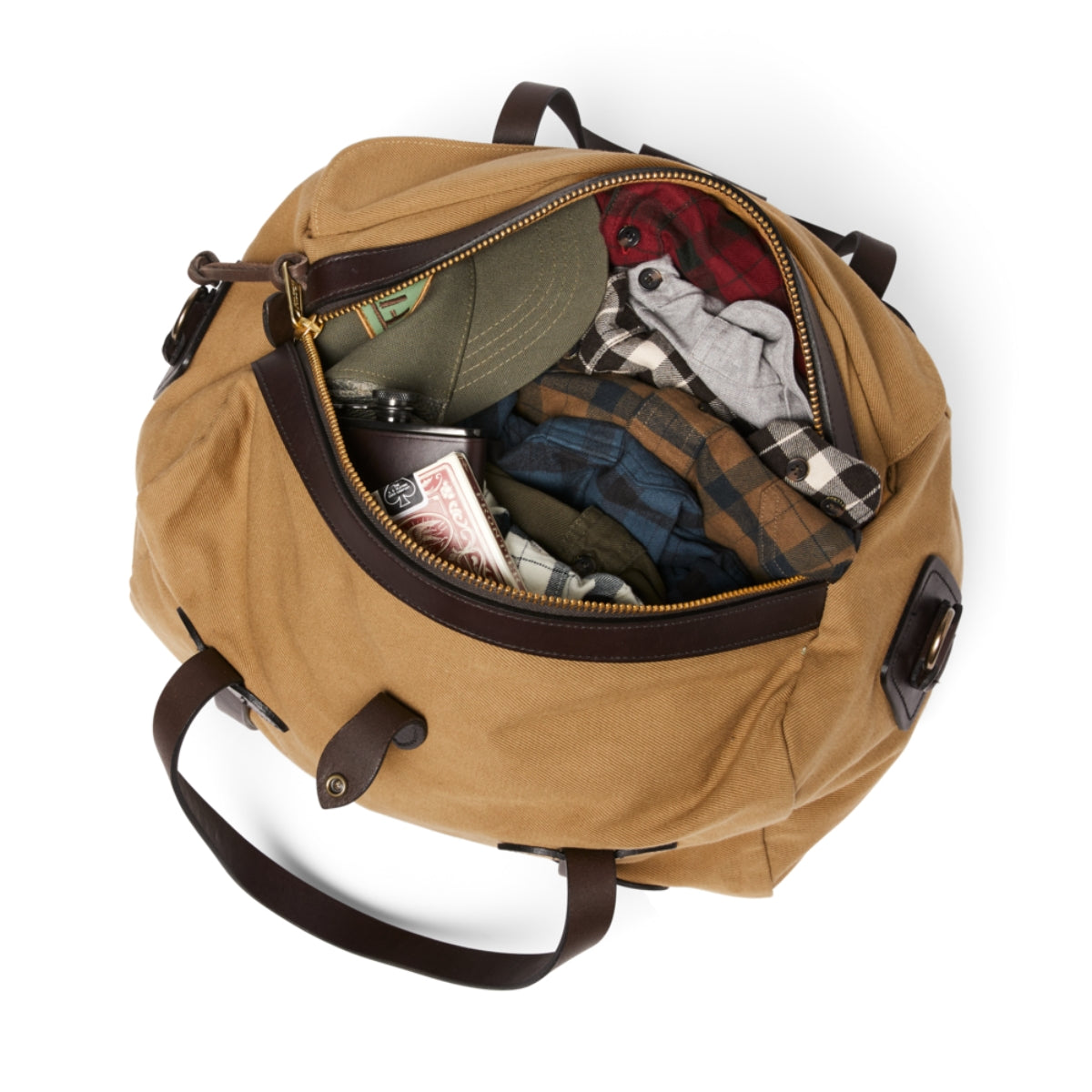 Filson Medium Rugged Twill Duffle Bag in Tan