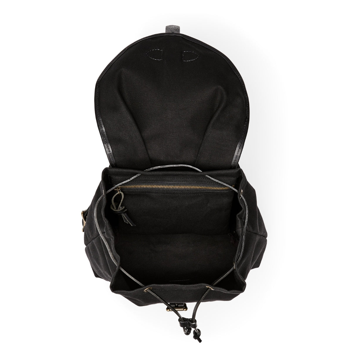 Filson Rugged Twill Drawstring Backpack in Black