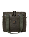 Filson Tin Cloth Zipper Tote Bag in Ottergreen