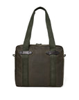 Filson Tin Cloth Zipper Tote Bag in Ottergreen