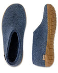 Glerups Shoe Natural Rubber Sole in Denim