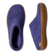 Glerups Open Heel Rubber Sole in Purple