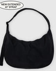 Baggu Large Nylon Crescent Bag in Black