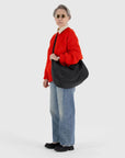 Baggu Large Nylon Crescent Bag in Black