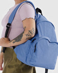 Baggu Large Nylon Backpack in Pansy Blue