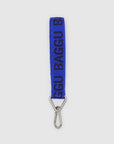 Baggu Logo Keychain in Cobalt