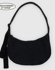 Baggu Medium Nylon Crescent Bag in Black