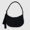 Baggu Medium Nylon Crescent Bag in Black