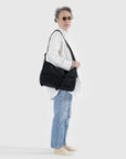 Baggu Nylon Messenger Bag in Black