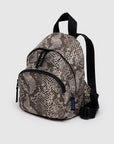 Baggu Mini Nylon Backpack in Snakeskin