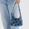 Baggu Mini Nylon Shoulder Bag in Digital Denim Birds