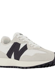 New Balance Men's 327 in Sea Salt with White and Black