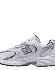 New Balance 530 in White with Natural Indigo