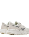 Reebok Women's Zig Dynamica 5 in Alabaster/Chalk/Grey 3