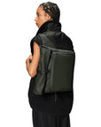 Rains Rolltop Commuter Bag in Green