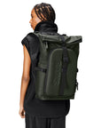 Rains Texel Moulded Backpack in Green