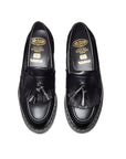 Solovair Tassel Loafer in Black Hi-Shine