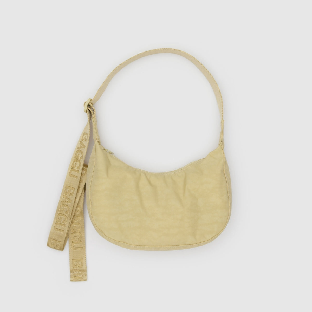 Baggu Small Nylon Crescent Bag in Butter