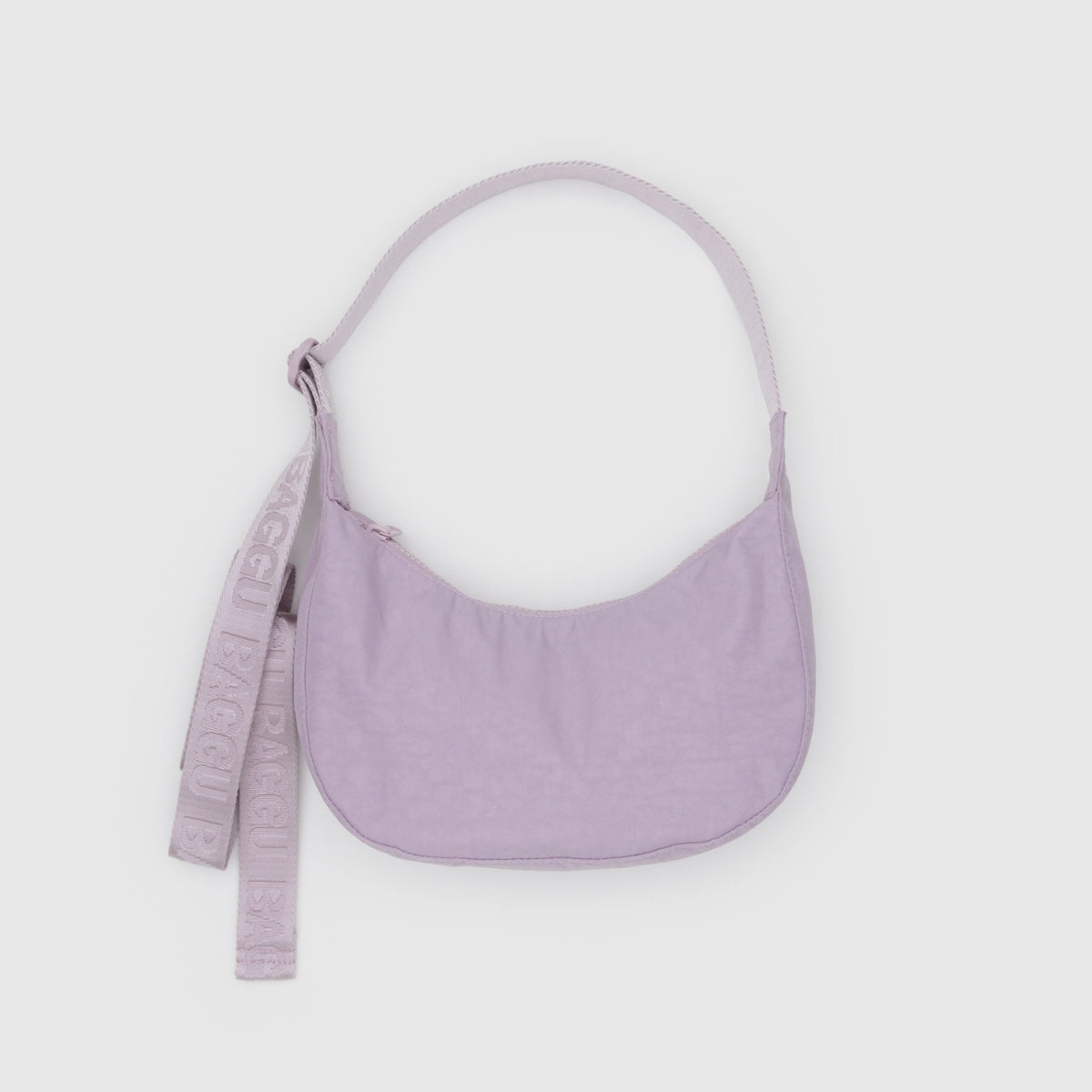 Baggu Small Nylon Crescent Bag in Dusty Pink