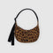 Baggu Small Nylon Crescent Bag in Leopard