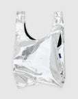 Baggu Standard Bag in Metallic Silver