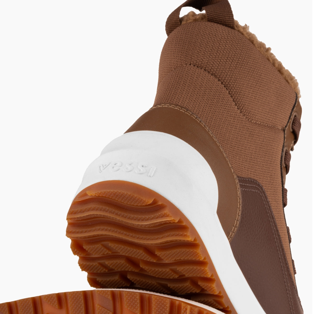 Vessi Men&#39;s Alta High Top in Dark Teak