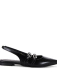 Alohas Women's Wren Leather Pumps in Black