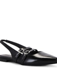 Alohas Women's Wren Leather Pumps in Black