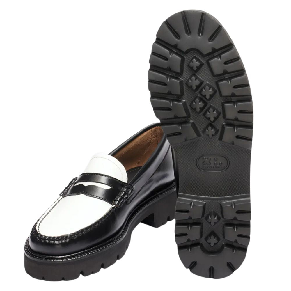 G.H. Bass Women's Whitney Super Lug Weejuns Loafer in Black/White