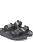 Birkenstock Women's Arizona EVA in Metallic Anthracite (Narrow Width)