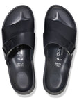 Birkenstock Women's Almina Leather in Black (Narrow Width)