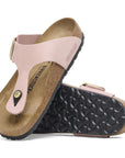 Birkenstock Women's Gizeh Big Buckle Nubuck Leather in Soft Pink