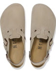 Birkenstock Tokio Suede Leather in Taupe