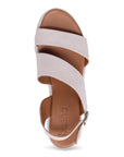 Bueno Women's Giana Platform Sandal in Light Grey