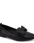 Bueno Women's Ilyanna Flat in Black Leather