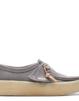 Clarks Women's Wallabee Cup in Steel Grey Nubuck