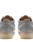 Clarks Men's Wallabee in Grey Crocodile Print