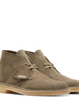 Clarks Men's Desert Boot in Pale Khaki Suede