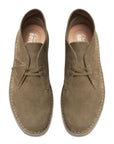 Clarks Men's Desert Boot in Pale Khaki Suede