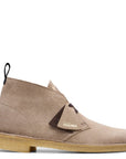 Clarks Men's Desert Boot in Wolf Suede