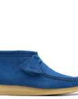 Clarks Men's Wallabee Boot in Blue Suede