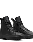 Converse Women's Chuck Taylor All Star Lugged Lift Platform Leather High Top in Black