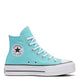 Converse Women&#39;s Chuck Taylor All Star Lift Platform High Top in Triple Cyan/White/Black