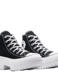 Converse Women's Chuck Taylor All Star Lugged Heel Platform High Top in Black/White/Egret